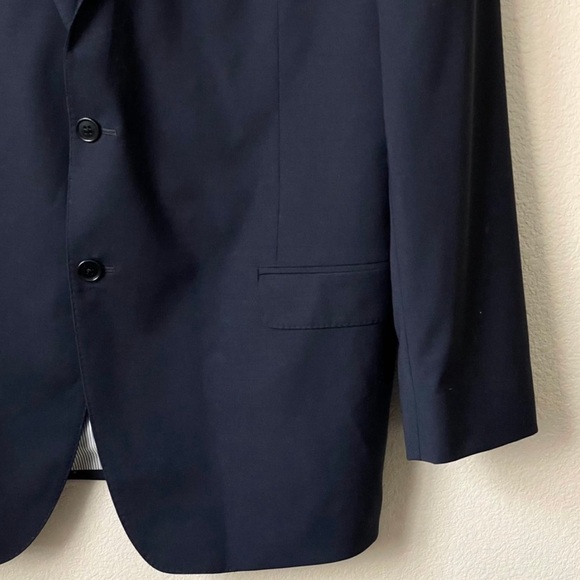 Brooks Brothers Blazer Mens 48R Blue Wool Blend Explorer Madison Fit Sports Coat - Picture 2 of 5